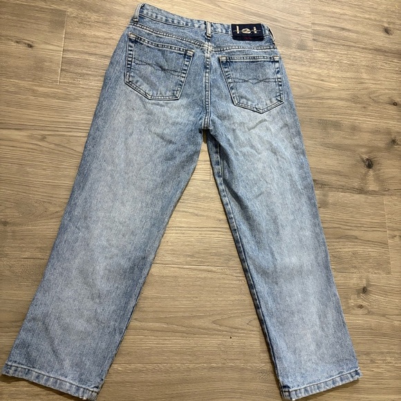 Vtg 90s LEI Light Wash Cropped Jeans Juniors Sz 5/ Womens 2 Mid Rise USA Classic - Picture 4 of 10